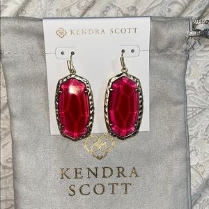 Kendra Scott Ella Drop Earrings in Berry Glass